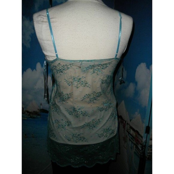 NEW by COOLWEAR USA, SEXY, SLEEVELESS JUNIORS SIZE LARGE, TOP, BLOUSE, TURQUOISE - Picture 7 of 11